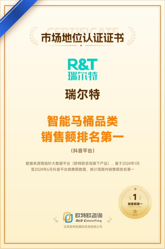 r&t瑞尔特：抖音智能马桶品类第一，营销战略持续发力